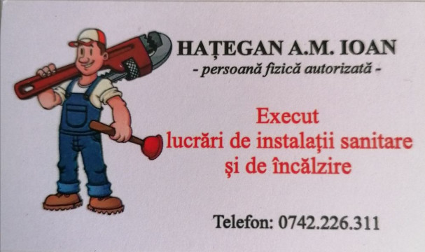 Instalator sanitar autorizat